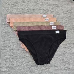 Danskin Ladies Ribbed Briefs